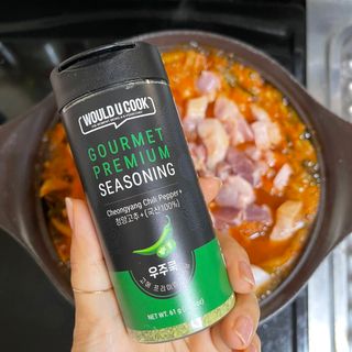 우주쿡 천연조미료 고메 프리미엄 시즈닝 6종 택1 청양고추+ /대파 /깻잎 /마늘 /생강 /표고버섯 — 5점을 준 리뷰어가 2021년 8월 올린 사용 사진