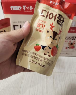 [몸엔용] 우리 아이 건강간식, 달콤한 녹용곤약젤리 디어팡 4종 — 5점을 준 리뷰어가 2021년 11월 올린 사용 사진