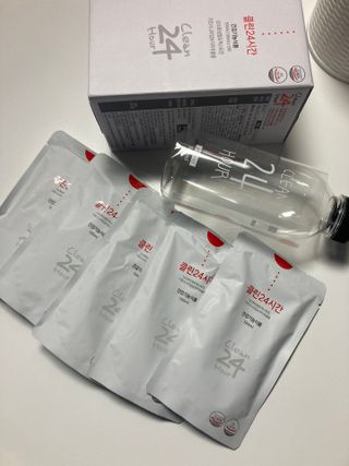클린24시간 1BOX(5포) + 전용보틀(500ml) — 4.5점을 준 리뷰어가 2022년 12월 올린 사용 사진