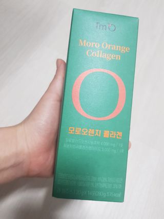 아임오 모로오렌지 콜라겐 1box (14포) — 5점을 준 리뷰어가 2023년 2월 올린 사용 사진