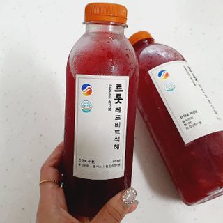 트롯전통식혜 트롯레드비트식혜 1리터 +500리터 — 5점을 준 리뷰어가 2021년 6월 올린 사용 사진