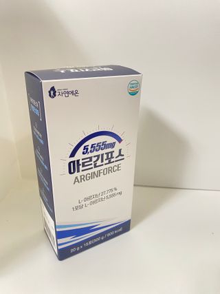 자연에온 아르긴포스 L-아르기닌 5555mg 스틱 15개입 1박스 — 5점을 준 리뷰어가 2021년 4월 올린 사용 사진