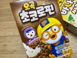 씨알푸드 뽀로로 시리얼 3종 — 5점을 준 리뷰어가 2022년 2월 올린 사용 사진