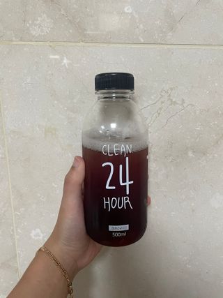 클린24시간 1BOX(5포) + 전용보틀(500ml) — 4점을 준 리뷰어가 2022년 8월 올린 사용 사진