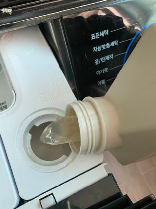 마더케이 디아 프리미엄 아기세제&섬유유연제 — 5점을 준 리뷰어가 2021년 10월 올린 사용 사진