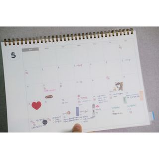 리훈 곰부 체크리스트+ 곰부 리무버블스티커 1장 — 5점을 준 리뷰어가 2021년 5월 올린 사용 사진