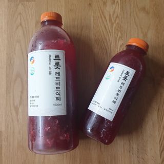 트롯전통식혜 트롯레드비트식혜 1리터 +500리터 — 5점을 준 리뷰어가 2021년 5월 올린 사용 사진