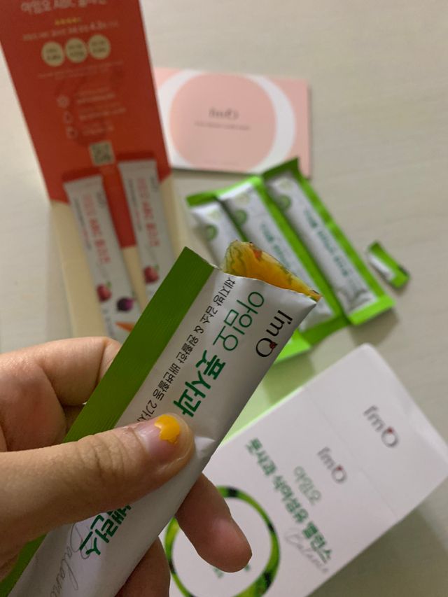 아임오 풋사과 식이섬유 밸런스 젤리 14포 리뷰 사진