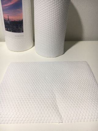부직포나라 중금속유해물질ZERO 뜯어쓰는 주방 일회용수세미 60매 2매 — 5점을 준 리뷰어가 2022년 9월 올린 사용 사진