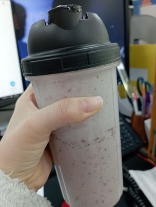 수플먼트 나는 마신닭!! 닭가슴살 주스키트, 먹기 힘들었던 닭가슴살 이제는 마시자 — 5점을 준 리뷰어가 2023년 2월 올린 사용 사진