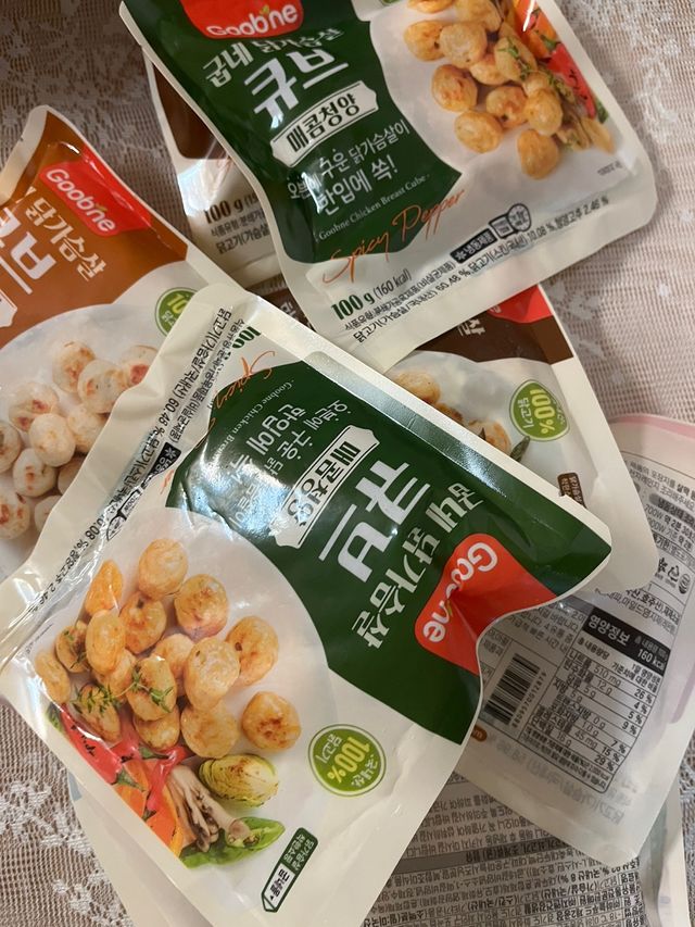 굽네 닭가슴살 큐브 3종 9팩 리뷰 사진