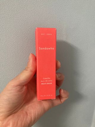 스킨큐어 산다화 카멜리아 안티 링클 멀티밤 — 4점을 준 리뷰어가 2022년 10월 올린 사용 사진