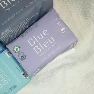 블루블루 유기농 순면 커버 생리대 — 5점을 준 리뷰어가 2021년 2월 올린 사용 사진