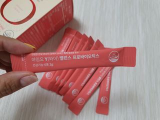 아임오 Y와이 밸런스 프로바이오틱스 30포 — 5점을 준 리뷰어가 2021년 11월 올린 사용 사진