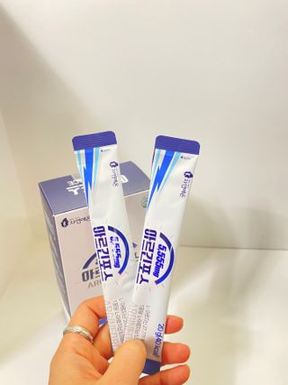 자연에온 아르긴포스 L-아르기닌 5555mg 스틱 15개입 1박스 — 5점을 준 리뷰어가 2021년 4월 올린 사용 사진