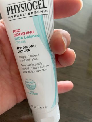 피지오겔 레드수딩 시카밸런스 크림 50ml — 5점을 준 리뷰어가 2022년 4월 올린 사용 사진