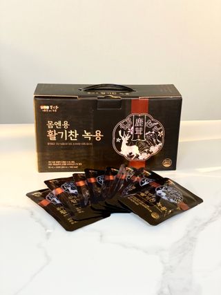 [몸엔용] 몸엔용 판매 1위 녹용 가성비 갑, 활기찬녹용 30포 — 5점을 준 리뷰어가 2021년 10월 올린 사용 사진