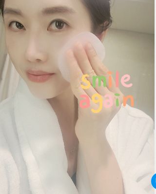 스킨큐어 산다화 비타민c 화이트닝 토너 150ml — 5점을 준 리뷰어가 2022년 2월 올린 사용 사진