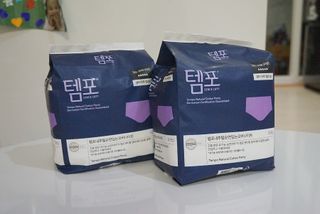 N[템포 ] 패드 내추럴 순면 입는 오버나이트 5P * 2개 — 5점을 준 리뷰어가 2024년 2월 올린 사용 사진