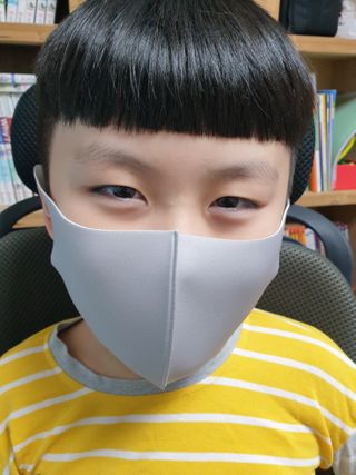 [에이블밤부] 리퓨어 쿠퍼 마스크 10color — 5점을 준 리뷰어가 2021년 2월 올린 사용 사진