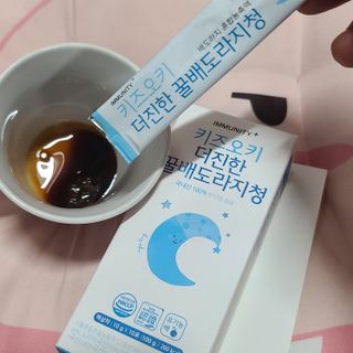 [이뮤니티플러스]우리아이 면역오키, 건강오키 _ 키즈오키 더진한꿀배도라지청 10포 1box — 5점을 준 리뷰어가 2022년 1월 올린 사용 사진