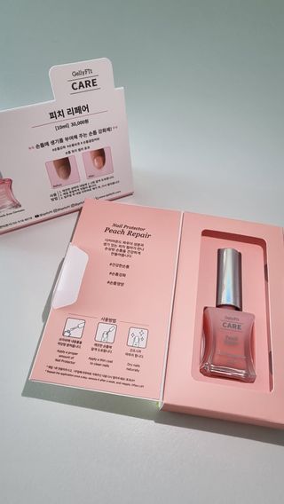 젤리핏 피치리페어 10ml 피치 컬러영양제 효과있는 손톱강화제 — 5점을 준 리뷰어가 2022년 7월 올린 사용 사진