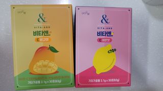 비타앤C 레몬맛, 망고맛 — 4.5점을 준 리뷰어가 2021년 4월 올린 사용 사진