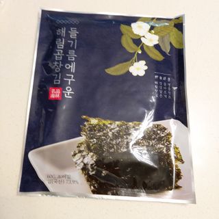 [해림맛김] 들기름에 구운 바삭바삭 김 4종 세트 + 1종 랜덤발송 총5개입 — 4점을 준 리뷰어가 2021년 2월 올린 사용 사진