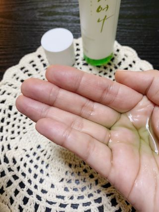 에클리스 피어나 스킨토너 — 3.5점을 준 리뷰어가 2022년 1월 올린 사용 사진