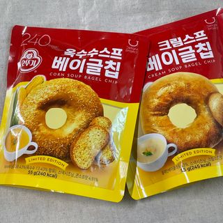 딜라이트 프로젝트 오뚜기스프 베이글칩 2종 — 5점을 준 리뷰어가 2021년 8월 올린 사용 사진