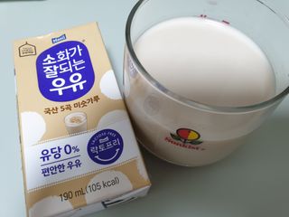 소화가 잘되는 우유 국산 5곡 미숫가루 — 5점을 준 리뷰어가 2021년 9월 올린 사용 사진