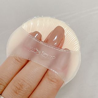 젤리팜 마이크로셀 실리콘퍼프 피치,오렌지 — 5점을 준 리뷰어가 2021년 10월 올린 사용 사진