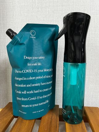 코박 스프레이 살균수  500ml 세트 — 5점을 준 리뷰어가 2022년 4월 올린 사용 사진