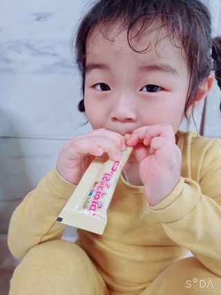 다나음 180도 칼슘젤리+아연면역젤리 — 5점을 준 리뷰어가 2022년 1월 올린 사용 사진
