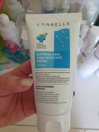 랑벨 수퍼내츄럴 아쿠아 수딩 크림 100ml — 5점을 준 리뷰어가 2022년 6월 올린 사용 사진