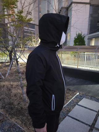 크노텐 후디집업자켓(다이어트땀복) — 5점을 준 리뷰어가 2022년 3월 올린 사용 사진