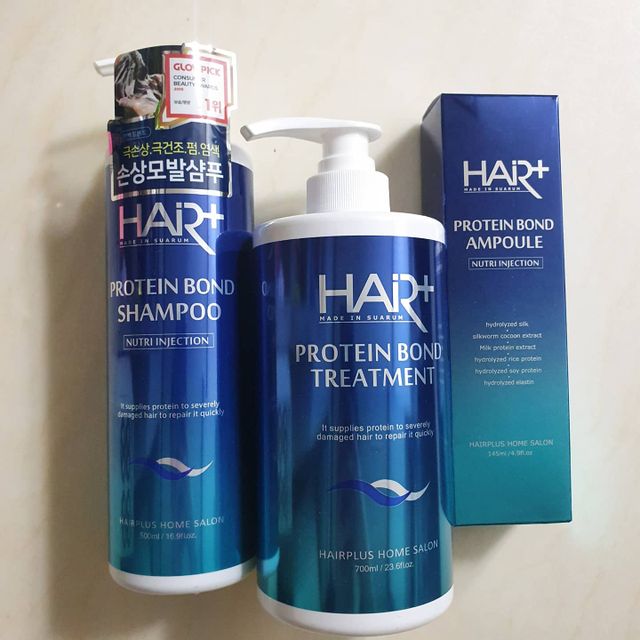 헤어플러스 단백질탈모샴푸 500ml+단백질본드앰플 145ml 리뷰 사진