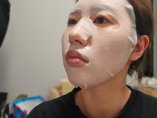바노바기 코스메틱 바노바기 디엑스 마스크 — 5점을 준 리뷰어가 2024년 7월 올린 사용 사진