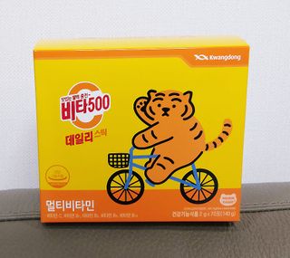 광동생활건강 프리 [광동] VB와 VC를 함유한 멀티 비타민 비타 500 데일리 스틱 180포 — 5점을 준 리뷰어가 2022년 5월 올린 사용 사진