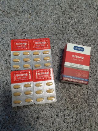 뉴트리션팩토리 비타프렙 하이퍼씨슬 밀크씨슬 900mg — 5점을 준 리뷰어가 2021년 7월 올린 사용 사진