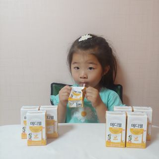 메디웰 페디아드링크 미니 바나나맛 — 5점을 준 리뷰어가 2022년 8월 올린 사용 사진