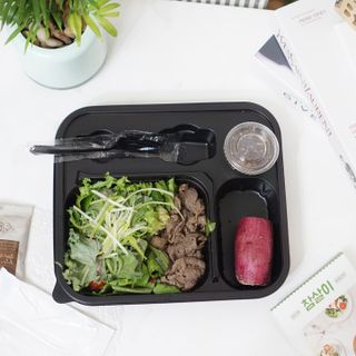 참살이도시락 작심삼일 샐러드도시락 3개 맛보기 새벽배송 또는 택배배송 — 3점을 준 리뷰어가 2021년 9월 올린 사용 사진