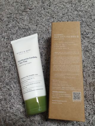 마리엔메이 센서티브 수딩 젤 크림 + 어성초 티트리 추출물 세럼 + 어성초 티트리 모공 클렌징 폼 — 5점을 준 리뷰어가 2021년 8월 올린 사용 사진