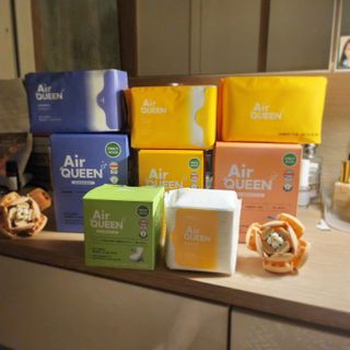 에어퀸 뉴브레스 유기농 생리대 4종 (팬티라이너 20P + 중형 10P + 대형 10P + 오버나이트 8P)_체험단 — 5점을 준 리뷰어가 2024년 5월 올린 사용 사진