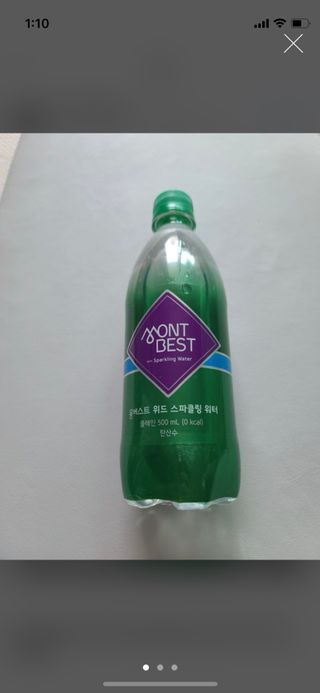 몽베스트 Montbest with Sparkling water Plain 20병 — 4점을 준 리뷰어가 2022년 10월 올린 사용 사진