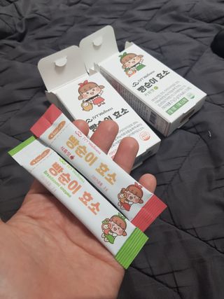 아이비웰니스 빵순이 효소 키위맛 7포 + 석류맛 7포 (총 14포, 2주분) — 5점을 준 리뷰어가 2022년 10월 올린 사용 사진