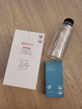 클린24시간 1BOX(5포) + 전용보틀(500ml) — 5점을 준 리뷰어가 2023년 6월 올린 사용 사진