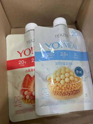 [티젠] 요밀 오리지널 요거트 & 티젠 요밀 스트로베리 요거트 — 5점을 준 리뷰어가 2025년 9월 올린 사용 사진