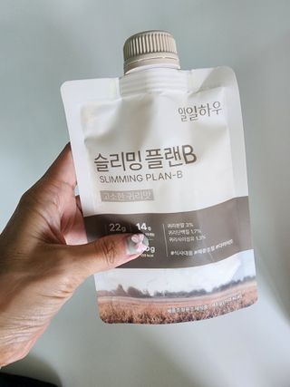 일일하우 슬리밍 플랜B 고소한 귀리맛, 진한 카카오맛 (체중조절식) — 5점을 준 리뷰어가 2023년 7월 올린 사용 사진