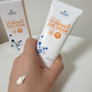 [트리티스] UV 디펜스 선크림 PA+++ / SPF50+  60ml — 5점을 준 리뷰어가 2021년 1월 올린 사용 사진